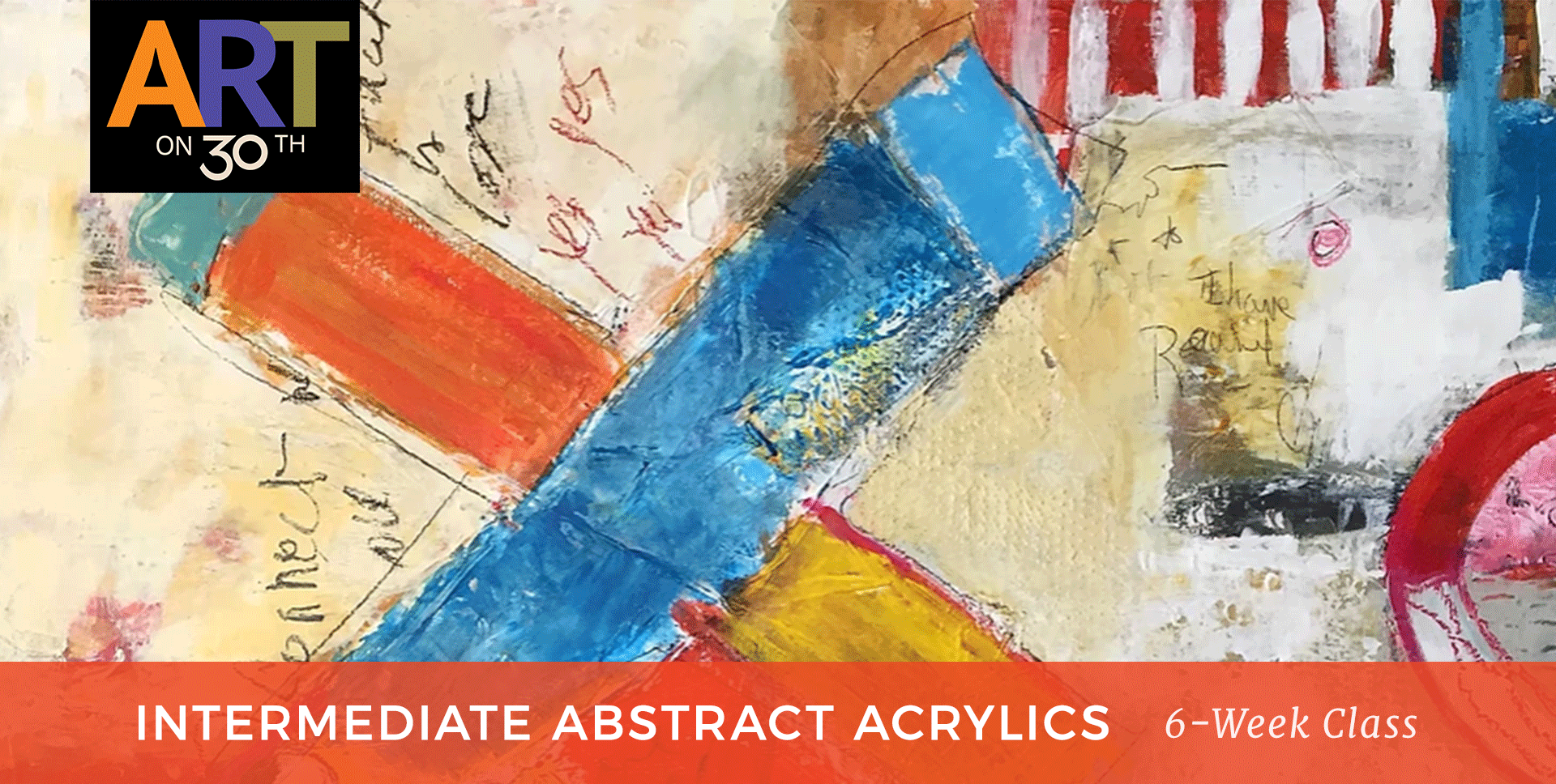 TUE - Intermediate Abstract Acrylic Painting with Kate Ashton