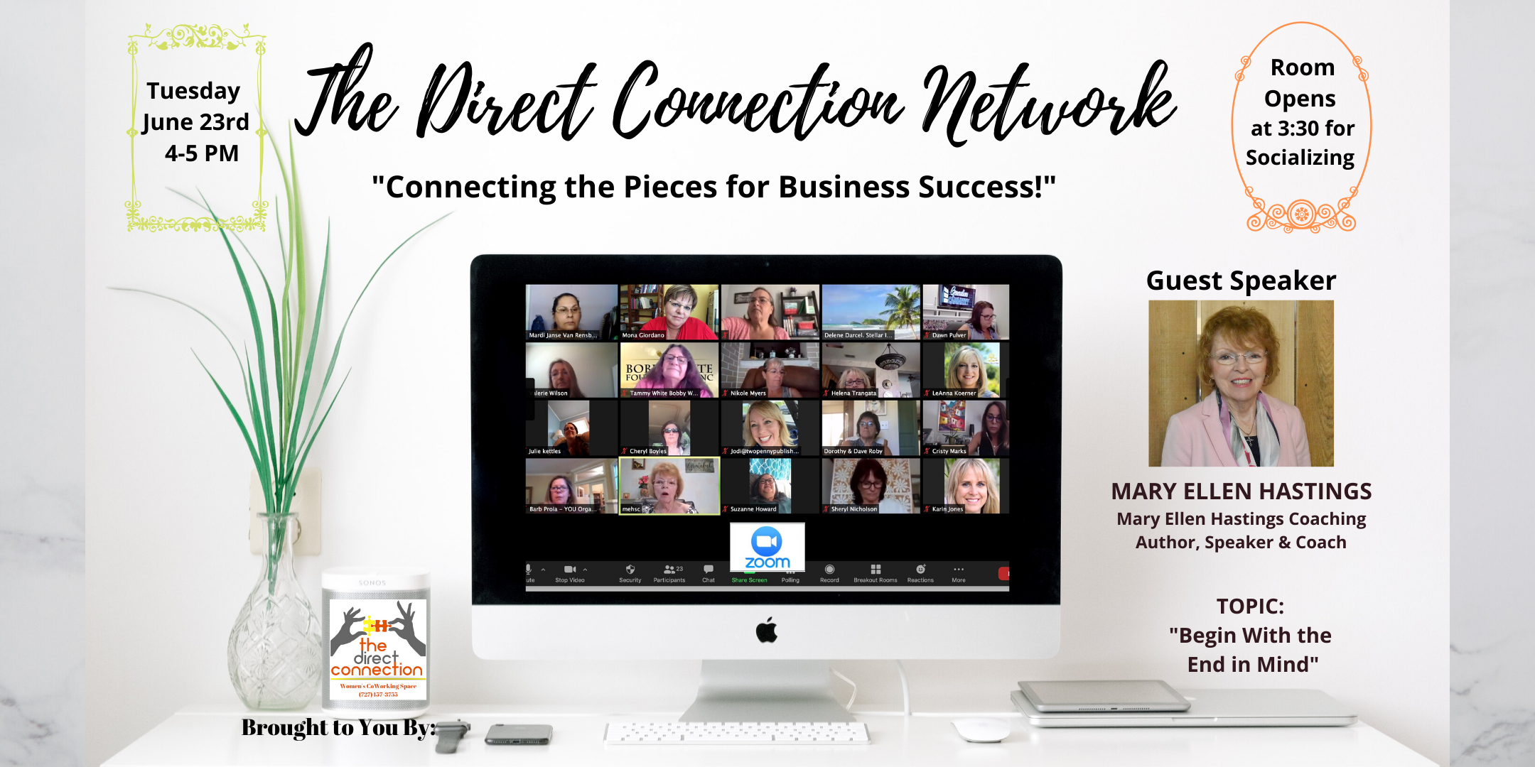 The Direct Connection Network Tuesday Zoom Meeting