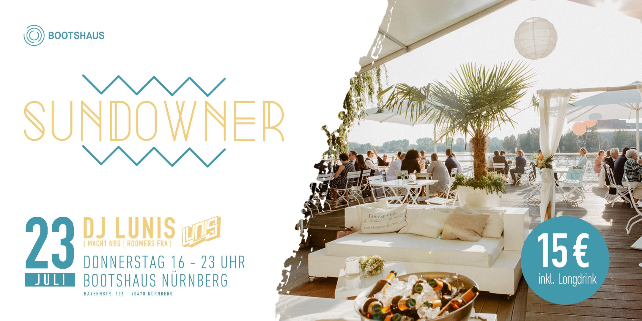 SUNDOWNER  2 - Bootshaus Nürnberg - 23 JUL 2020