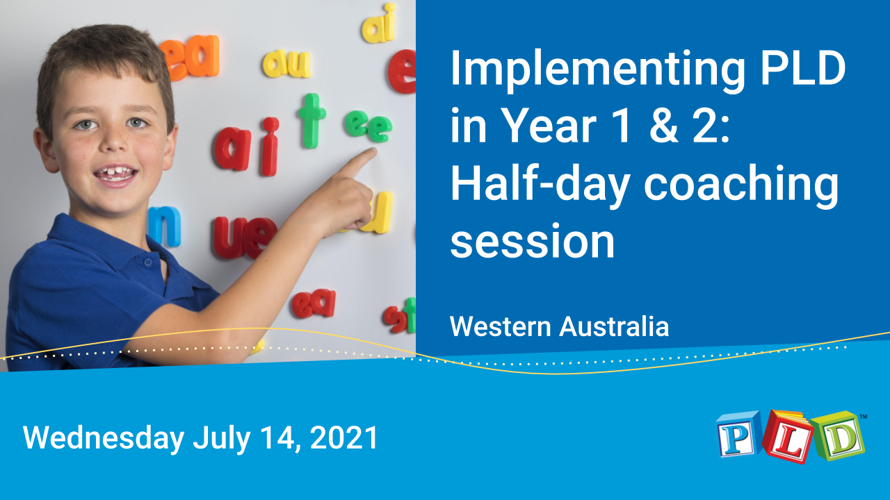 Implementing PLD in Year 1 & 2: Half-day coaching session with Diana Rigg