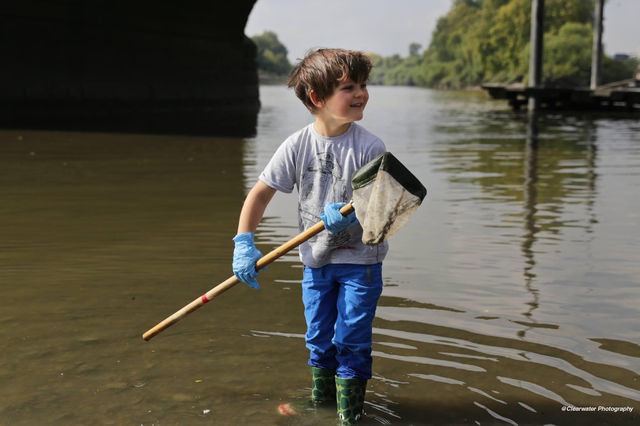 Family River Dipping Wildlife Safari