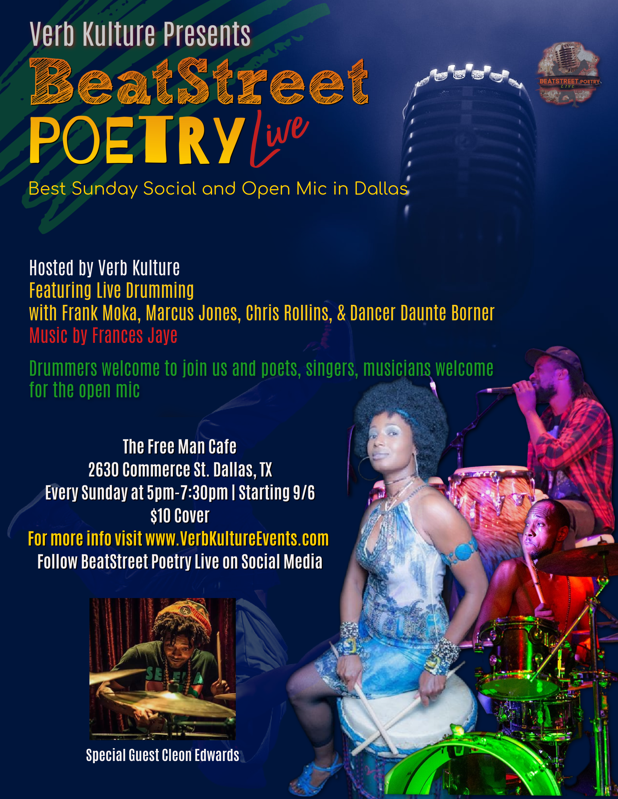 BeatStreet Poetry Live (Best Sunday Social and Open Mic in Dallas)