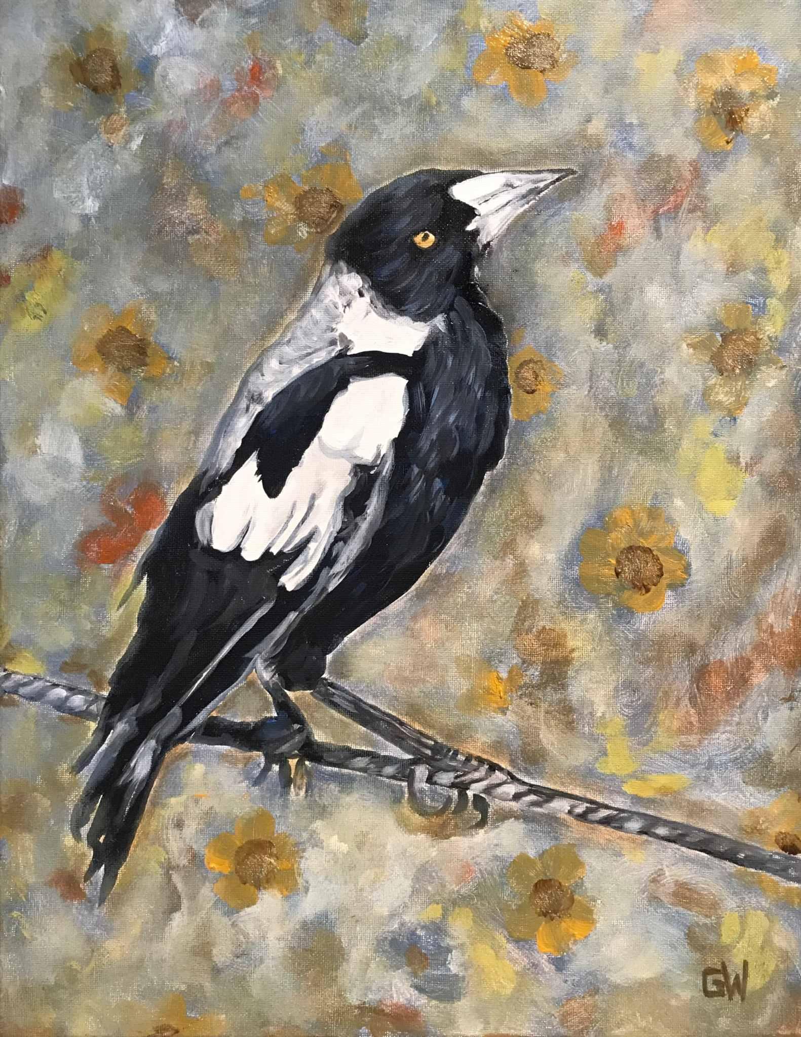 Acrylic Painting - MAGPIE (Paint And Sip) - 14 NOV 2020