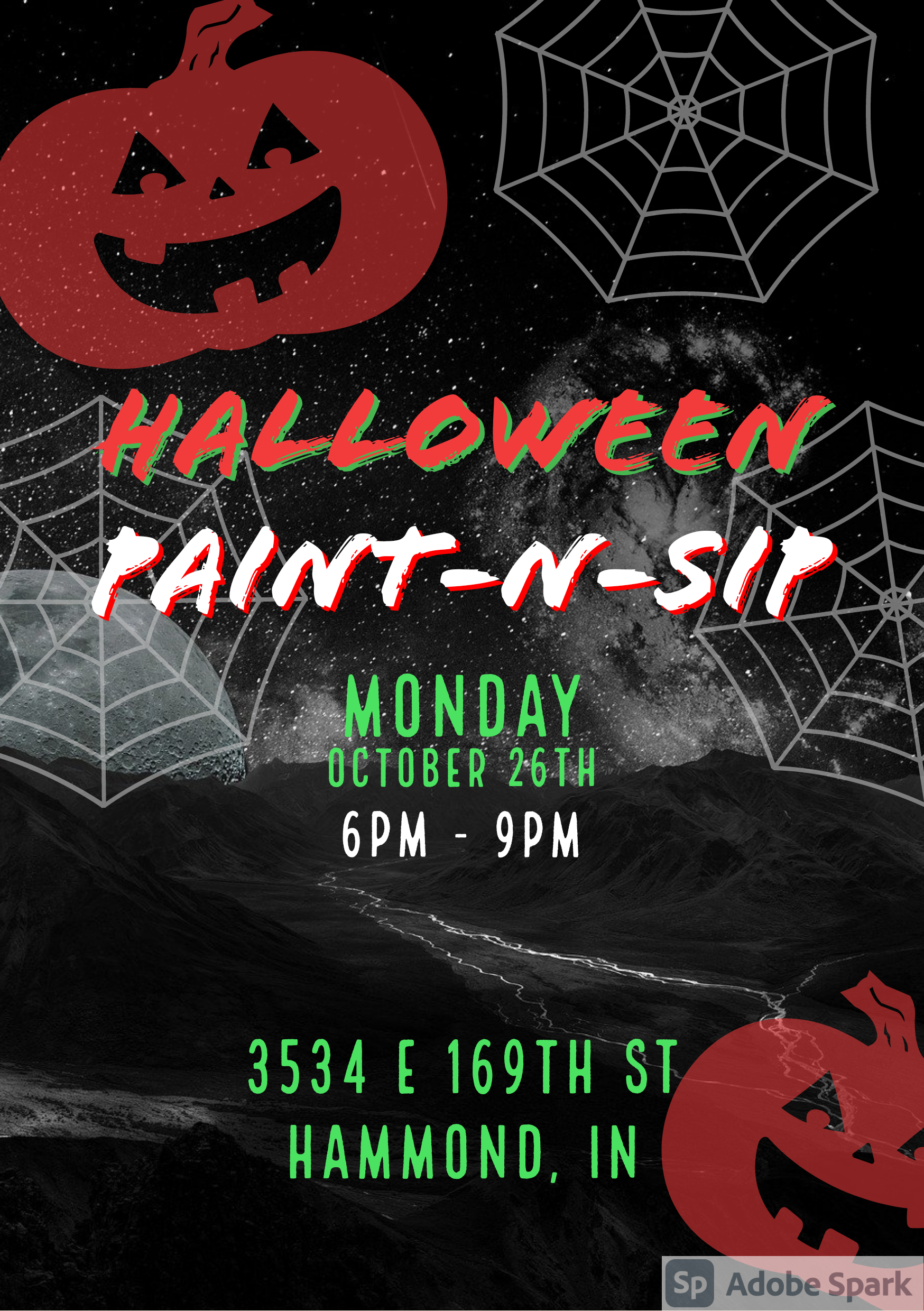 Halloween Paint N Sip Tickets Mon Oct 26 At 5 30 Pm Eventbrite