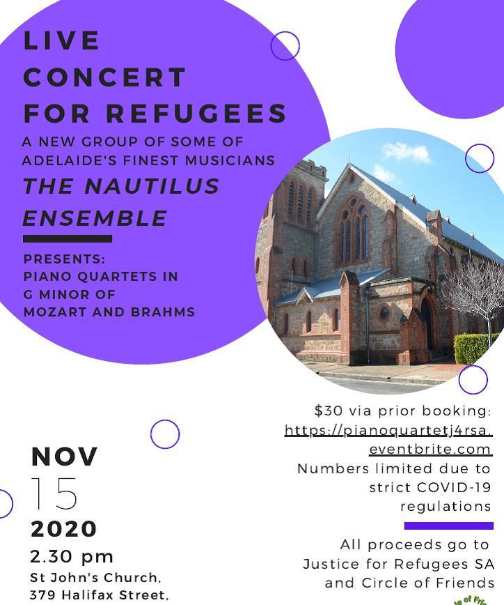 Piano Quartet Concert Fundraiser