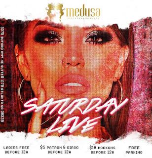 Saturday Live at Medusa Restaurant & Lounge