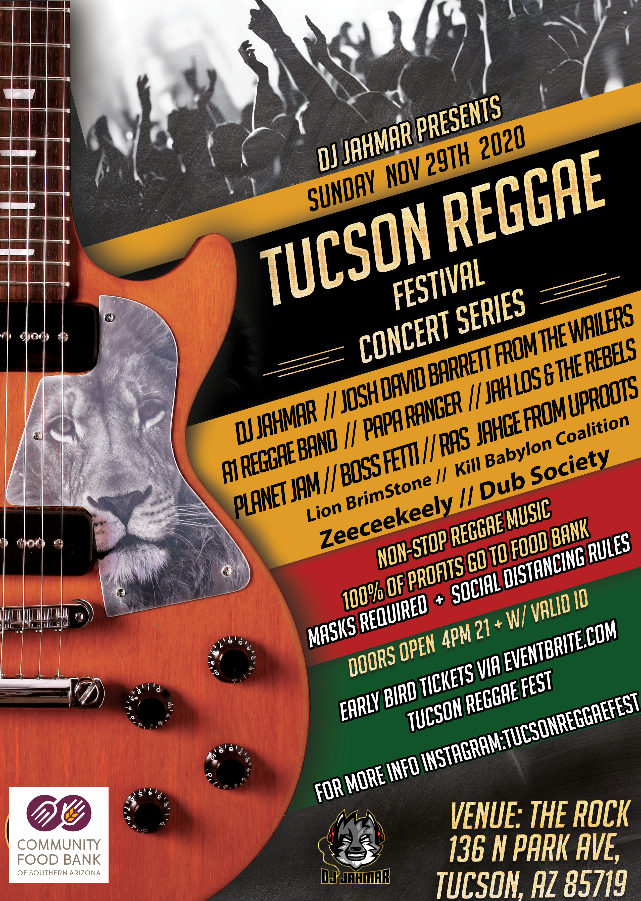 Tucson Reggae Fest 2020 concert Series