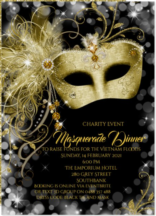 Masquerade Charity Dinner for victims of the Vietnam floods - 27 FEB 2021