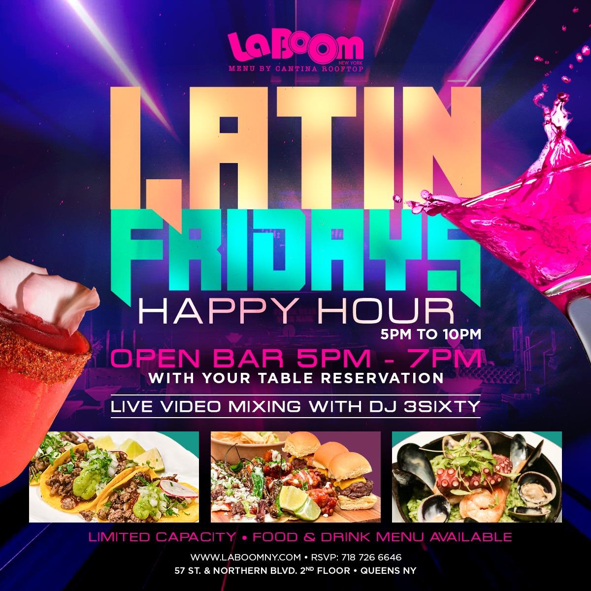 #1 LATIN FRIDAYS AFTER WORK | HAPPY HOUR 5-6PM