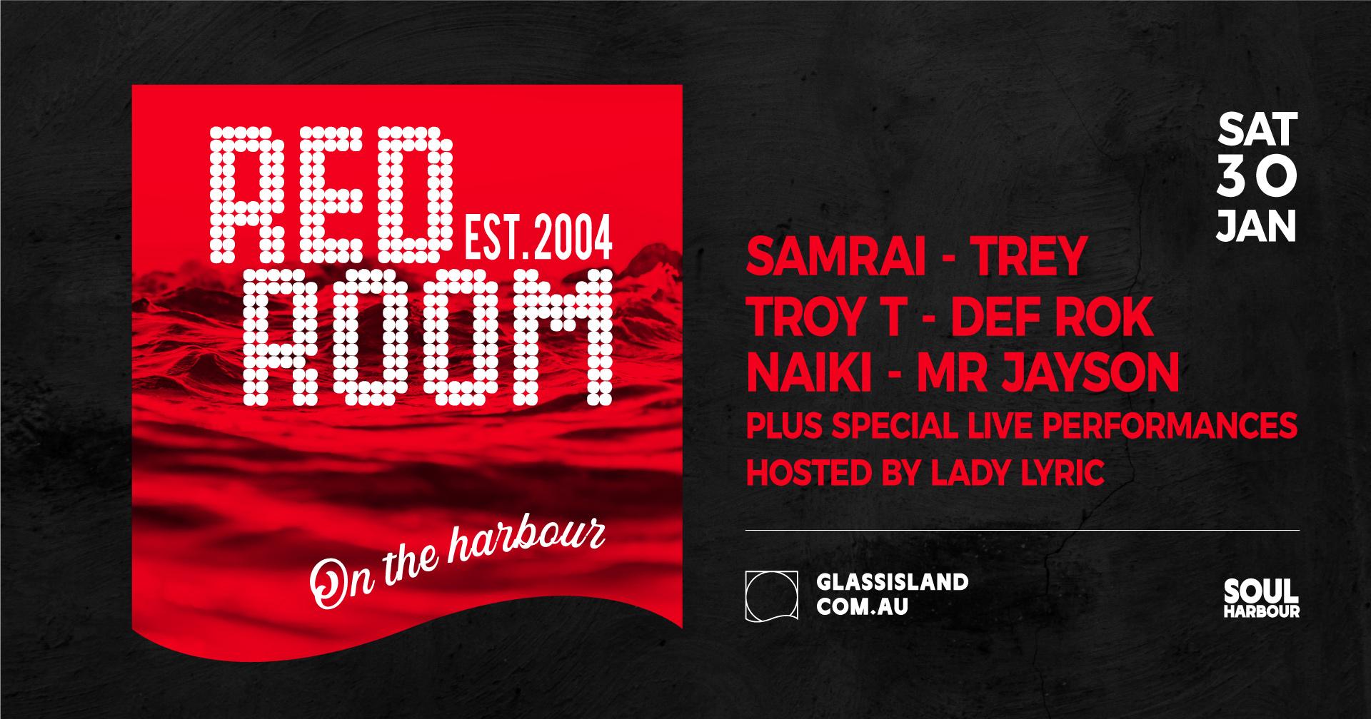 Glass Island - Red Room - Sunset Cruise - Sat 30th January