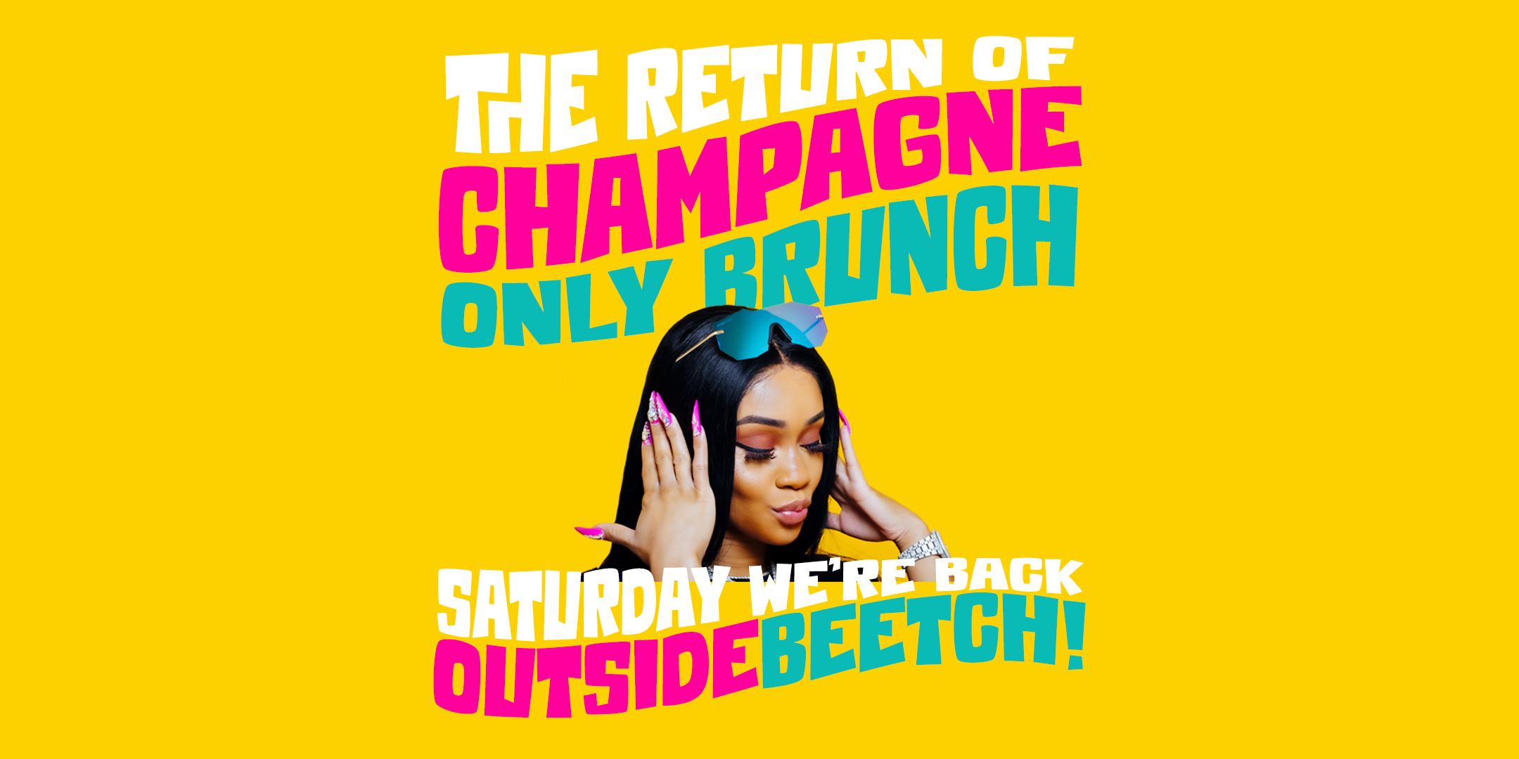 CHAMPAGNE ONLY BRUNCH: Every Saturday at Brooklyn on U: A Party Brunch