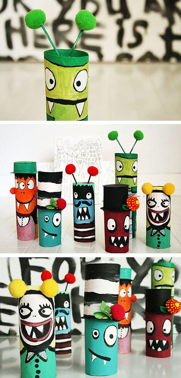 LITTLE MONSTERS (mixed media) for 5-8 year olds