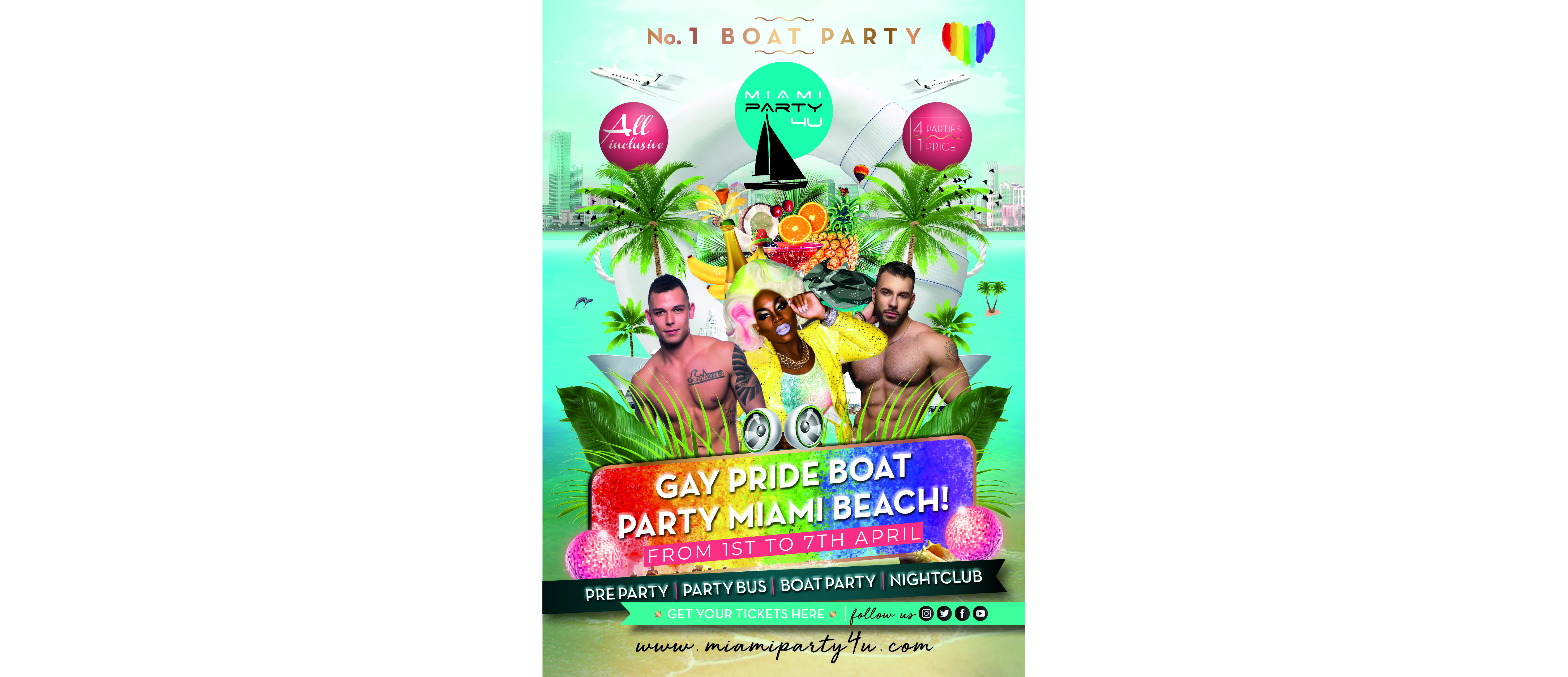 THE BEST PARTY BOAT IN MIAMI GAY PRIDE