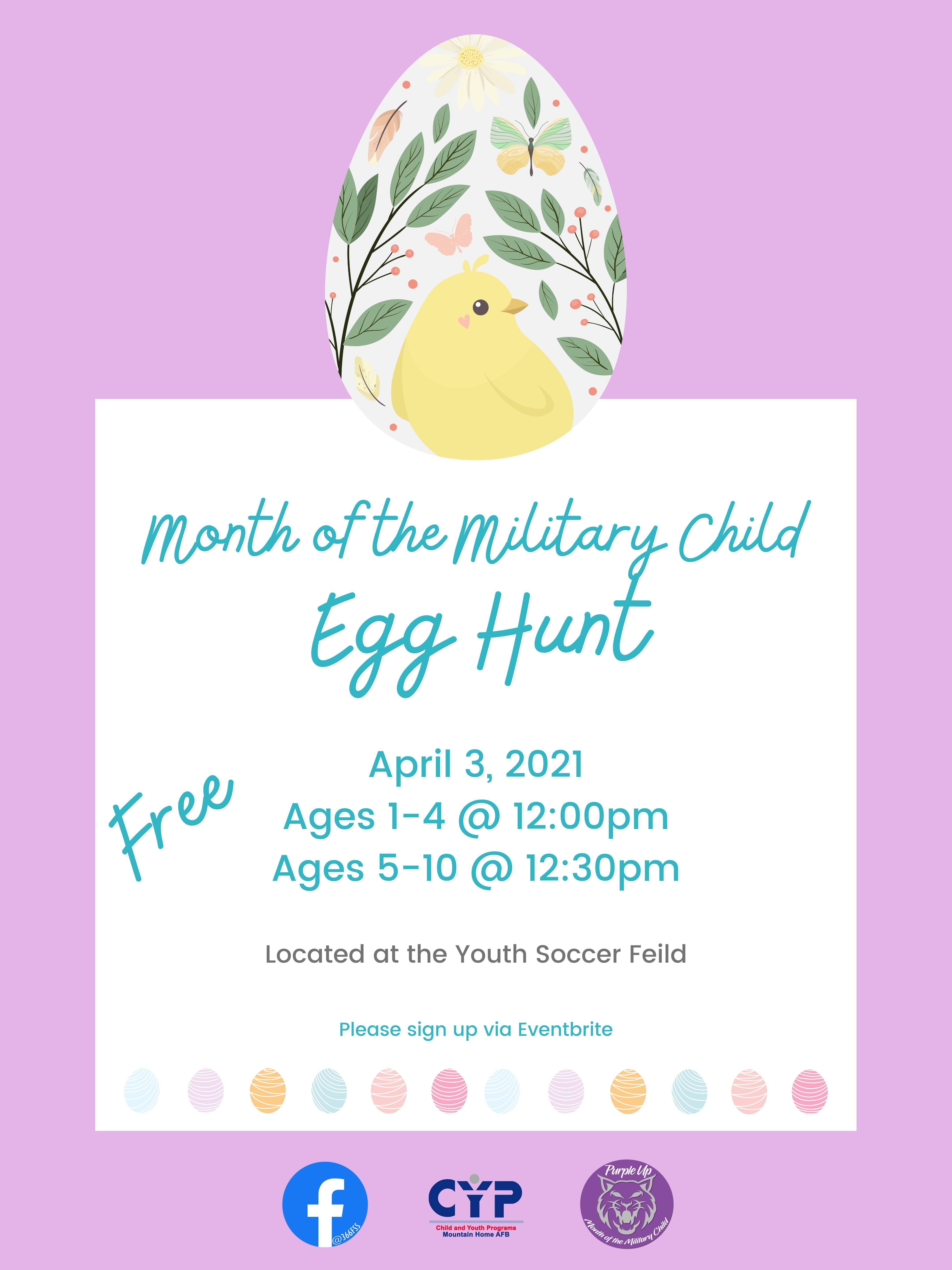 Month of the Military Child Egg Hunt