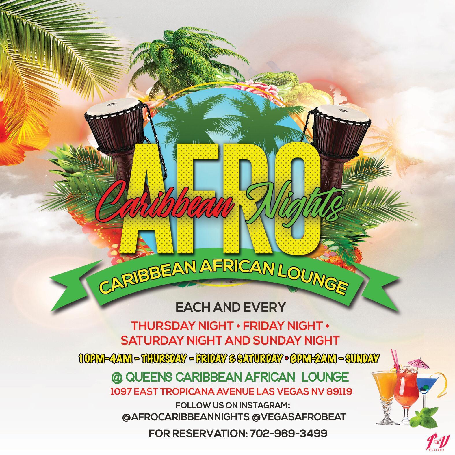 Afro Caribbean AFROBEAT/REGGAE PARTY FRIDAY & SATURDAY LIT NIGHTS