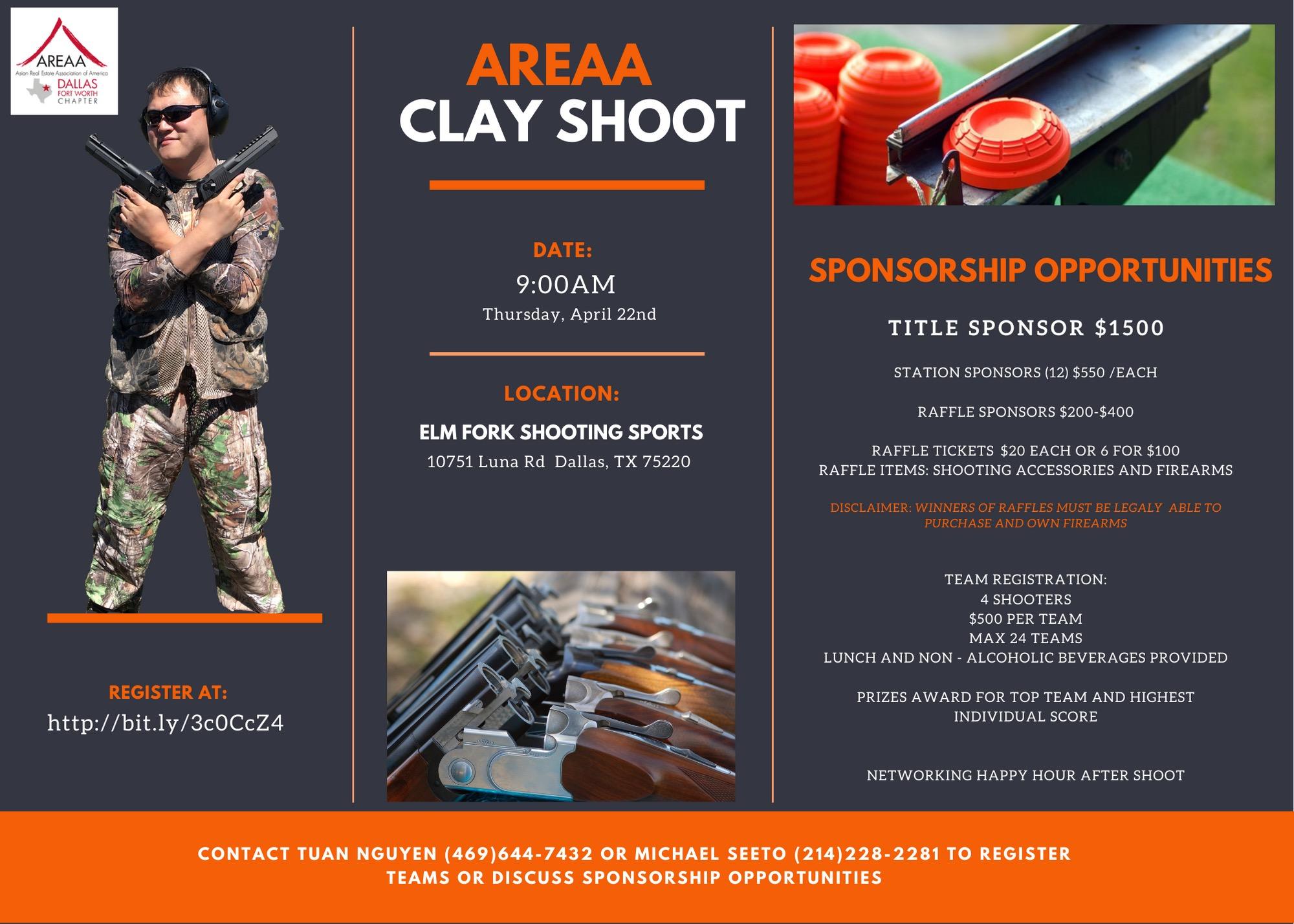 AREAA DFW - Charity Clay Shoot Tournament 2021