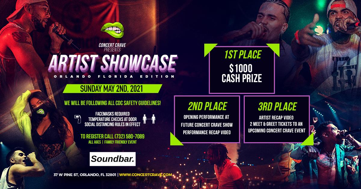 Concert Crave Artist Showcase - ORLANDO, FL 5.2.21