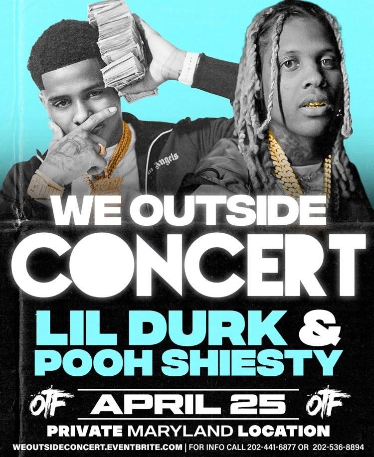 “We Outside Concert” Lil Durk & Pooh Shiesty Tickets, Sun, Apr 25, 2021