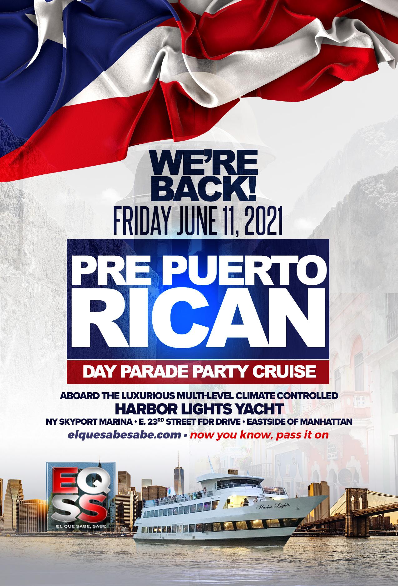 Pre Puerto Rican Day Parade Party Cruise W Jerry Geraldo 11 Jun 21