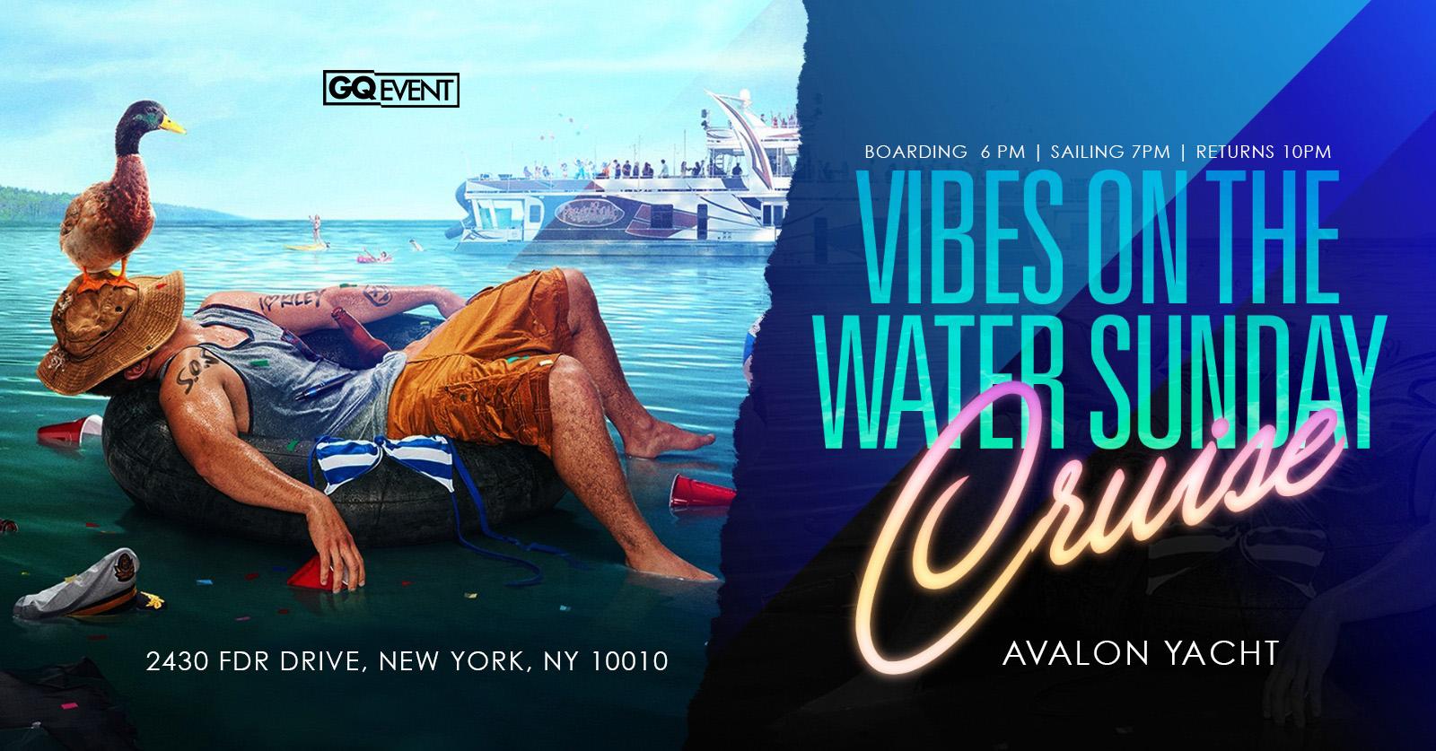 THE VIBES ON THE WATER SUNDAY YACHT #GQevent #GROUP