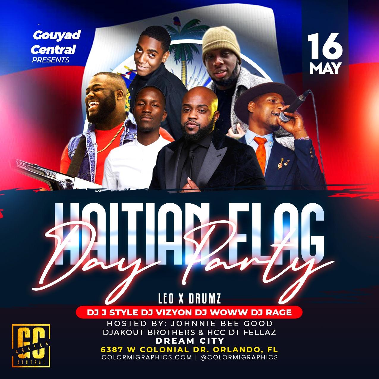 Gouyad Central Day Party Flag Day Weekend 16 May 2021