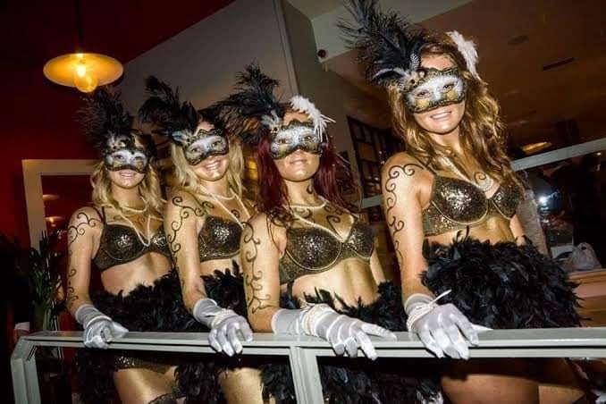 Nude Masquerade Party