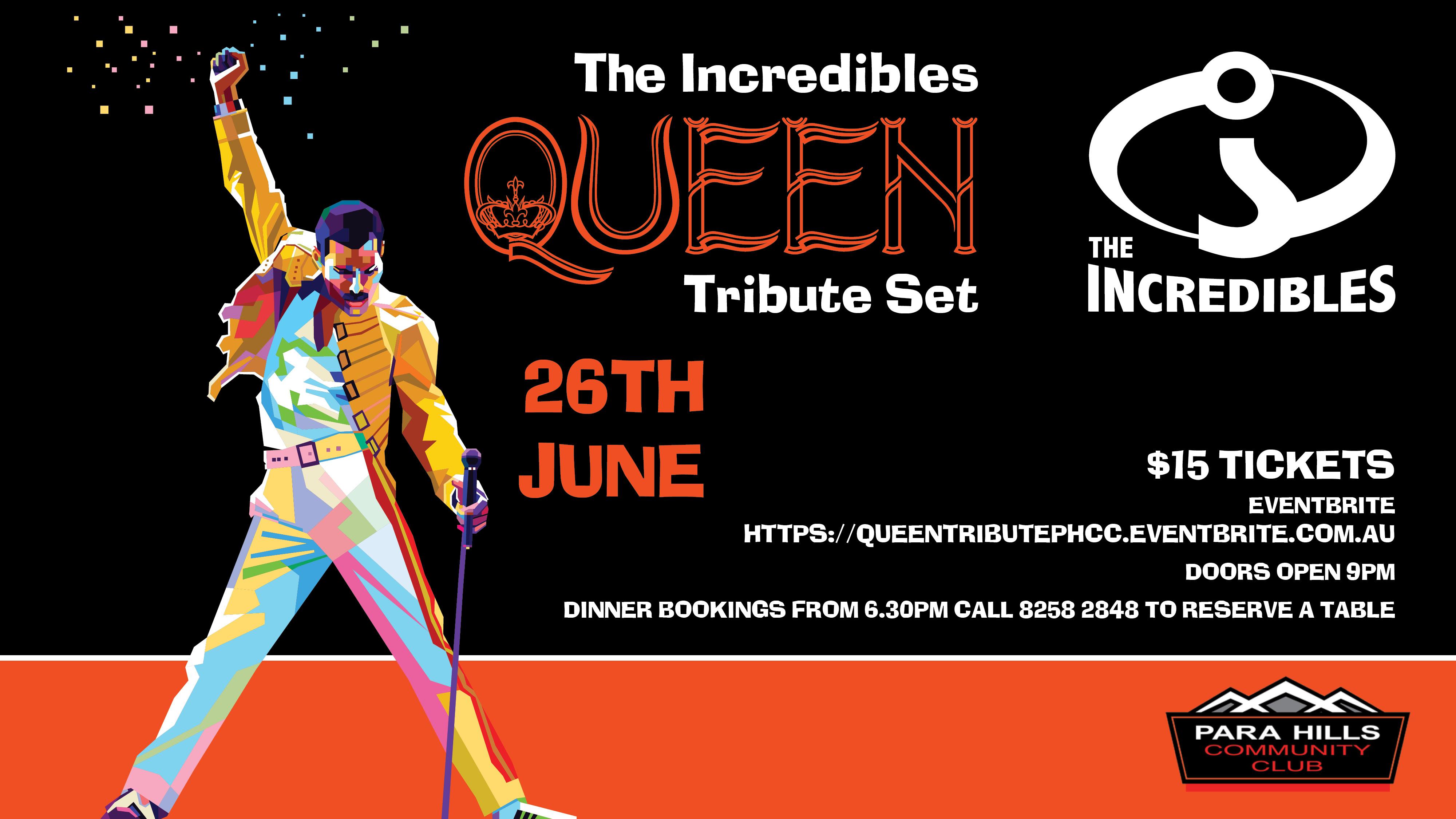 The Incredibles Queen Tribute Set Show