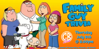 Family Guy Trivia At Cb Live Tickets Thu Jul 8 2021 At 6 00 Pm Eventbrite - the drunken clam logo roblox