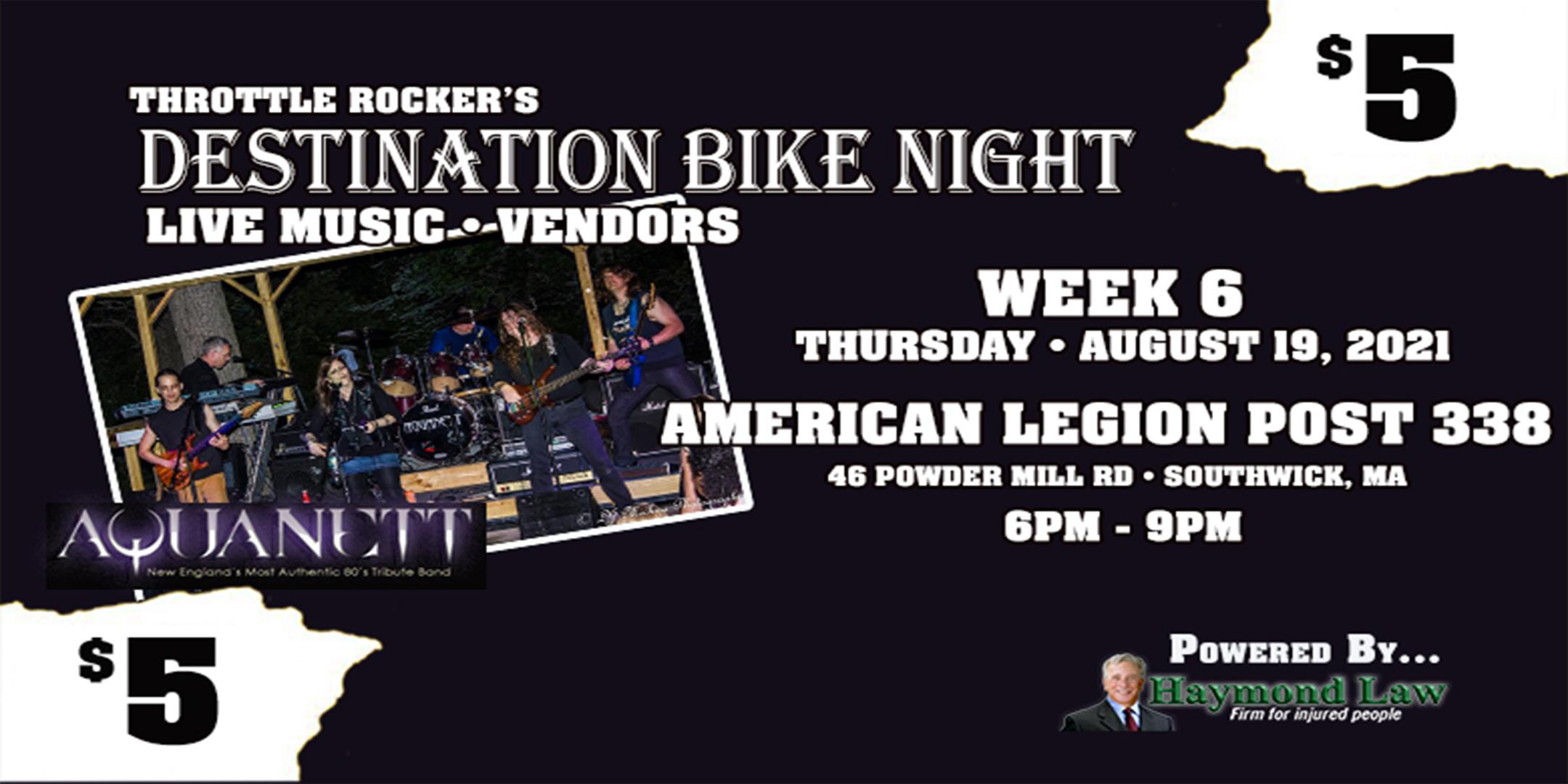 Wk 6 Destination Bike Night W Aquanett 19 Aug 21