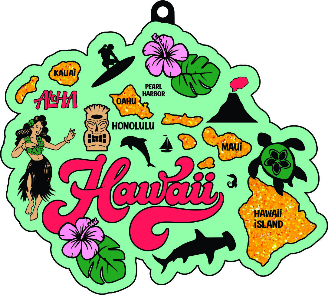2021 Race Thru Hawaii 5K 10K 13.1 26.2 -Participate from Home Save $5