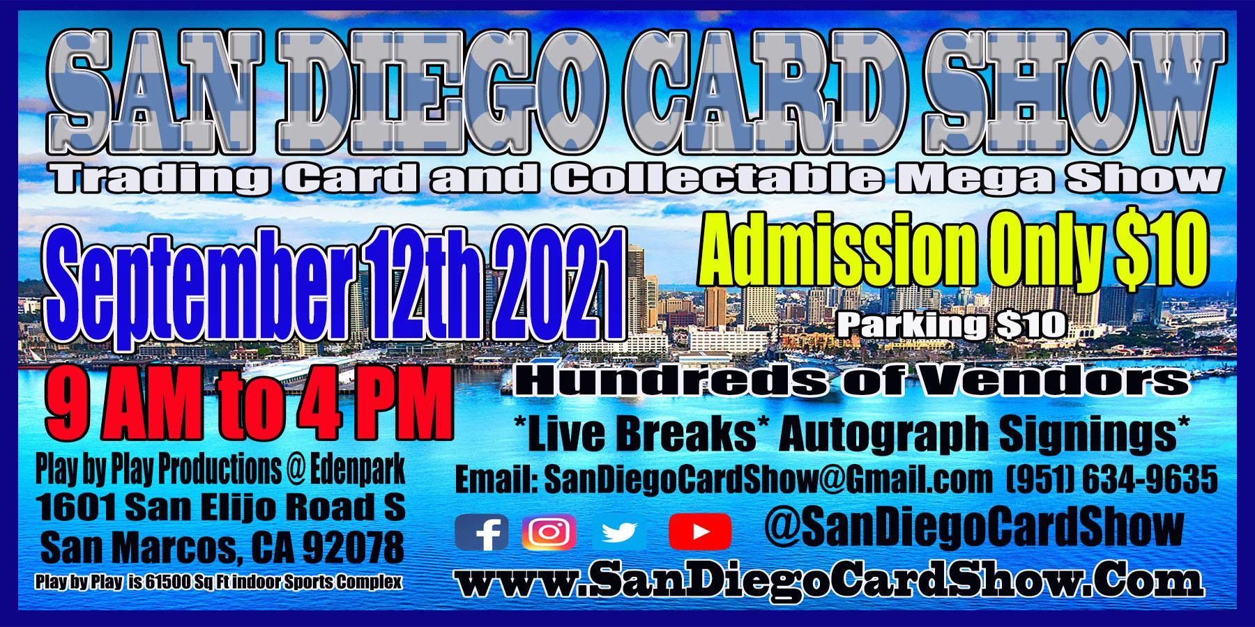 San Diego Card Show 12 SEP 2021