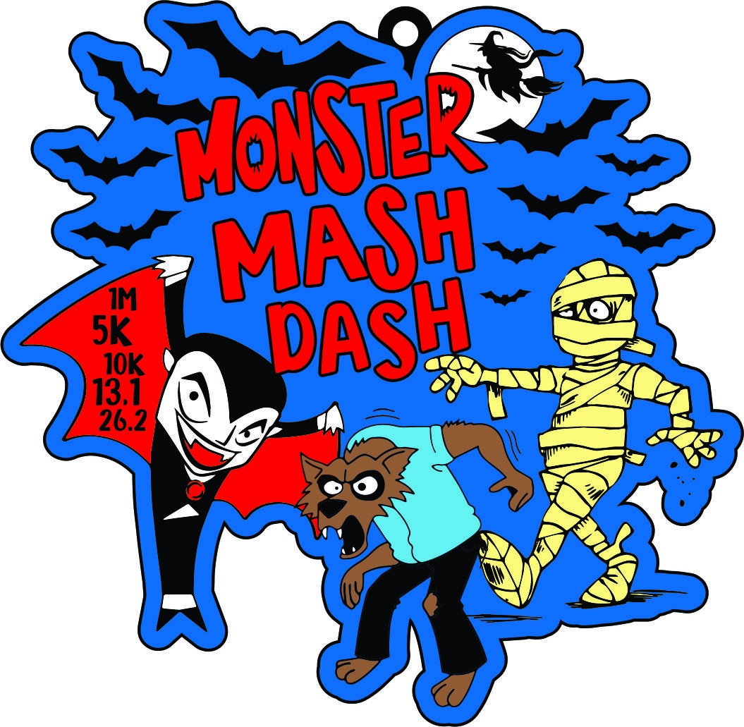 2021 Monster Mash Dash 1M 5K 10K 13.1 26.2-Participate from Home. Save $5
