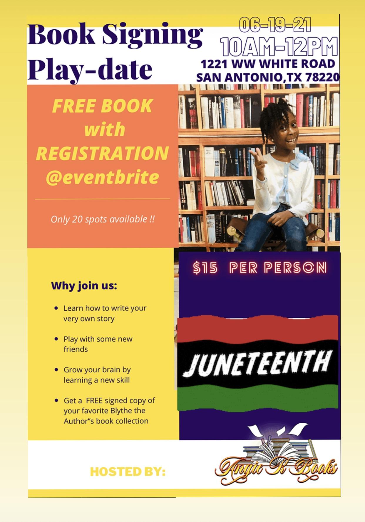 Juneteenth Book Signing Playdate