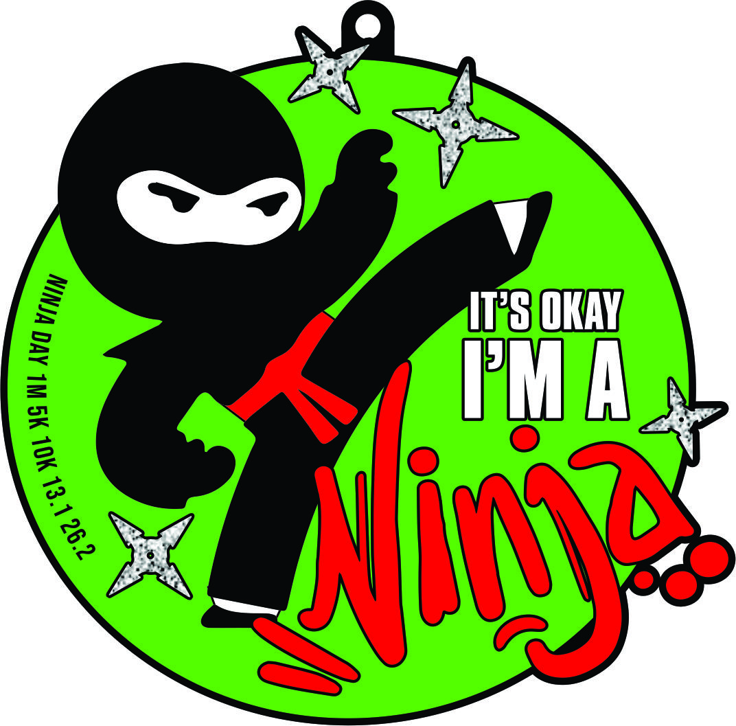 2021 Ninja Day 1M 5K 10K 13.1 26.2-Participate from Home Save $5