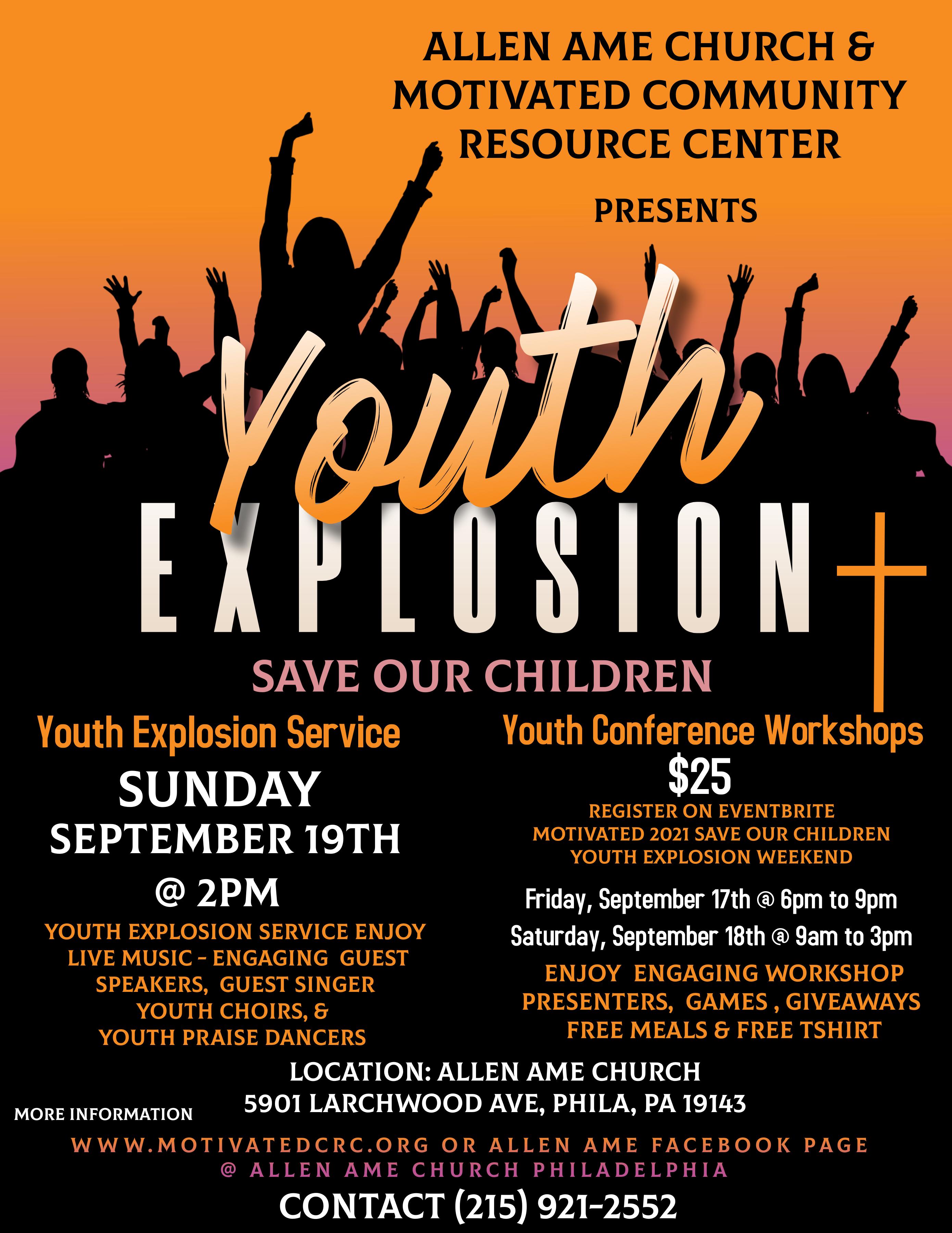 2021 Save our Children Youth Explosion Weekend