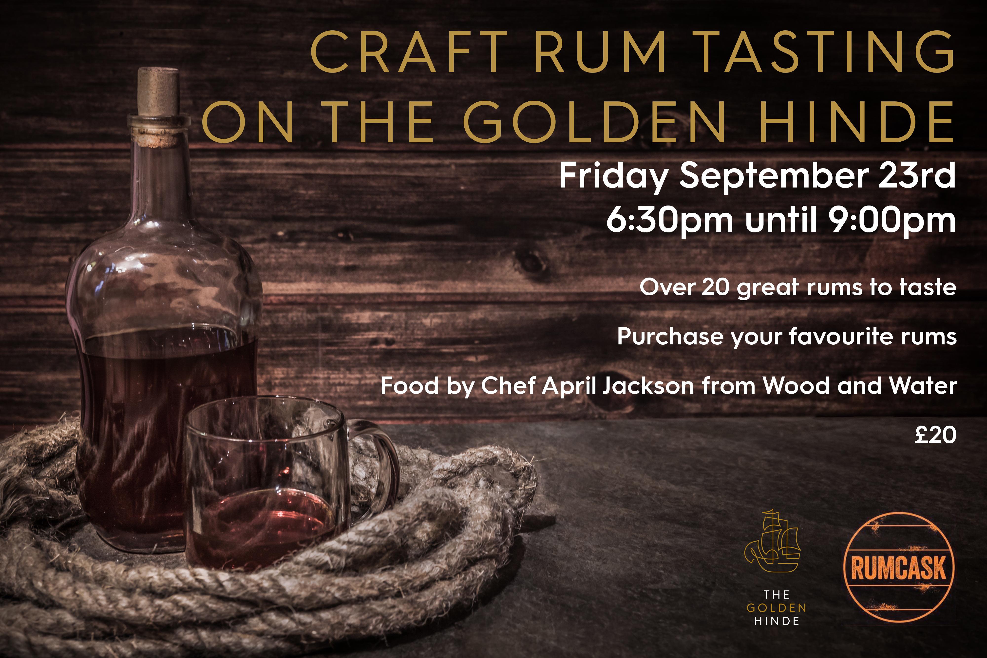 Craft Rum Tasting aboard The Golden Hinde