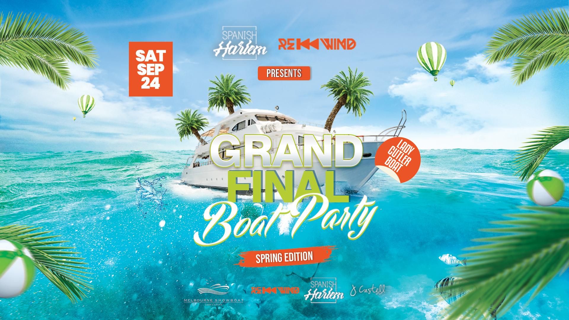 Grand Final Boat Party – Spring Edition