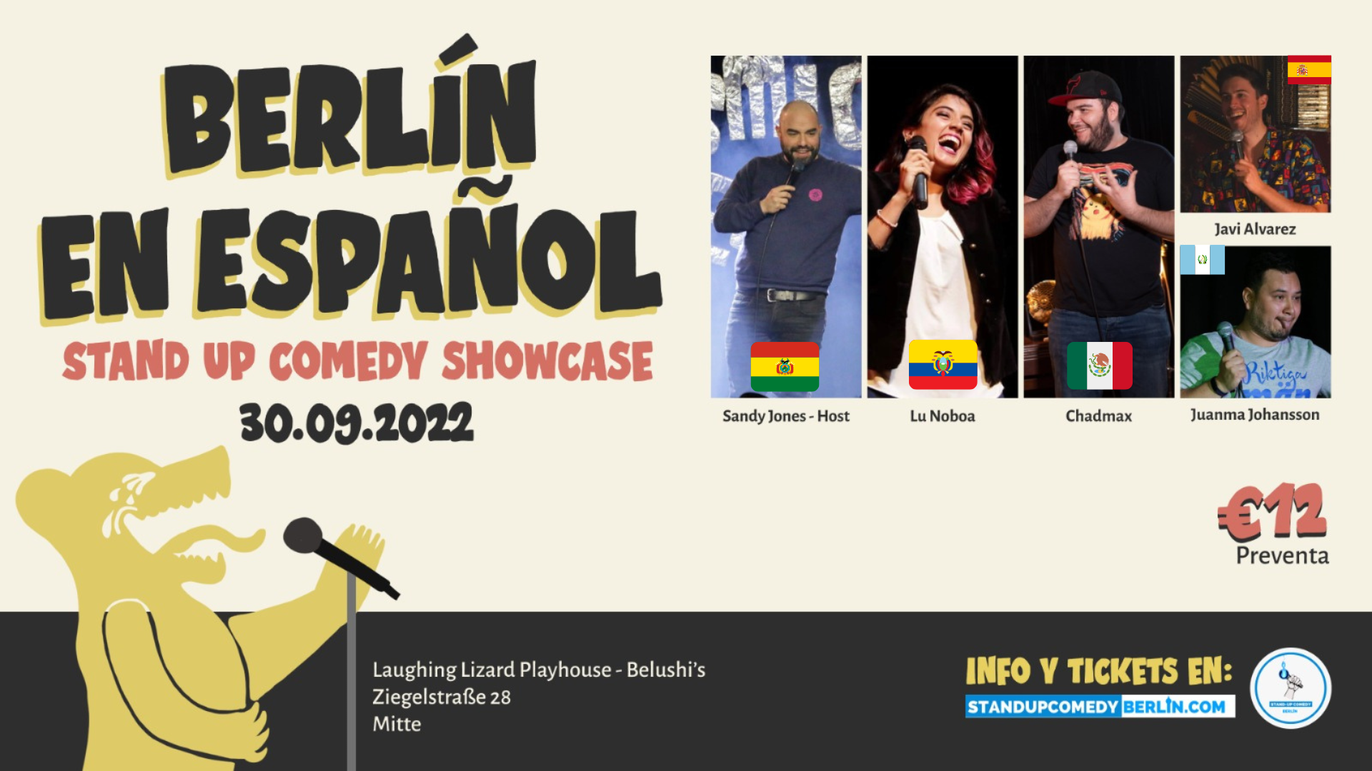 Berlín en Español Stand-up Comedy Showcase Espec