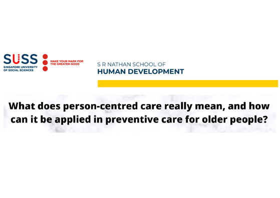 Application Of Person-Centred Care In Preventive Care For Older People
