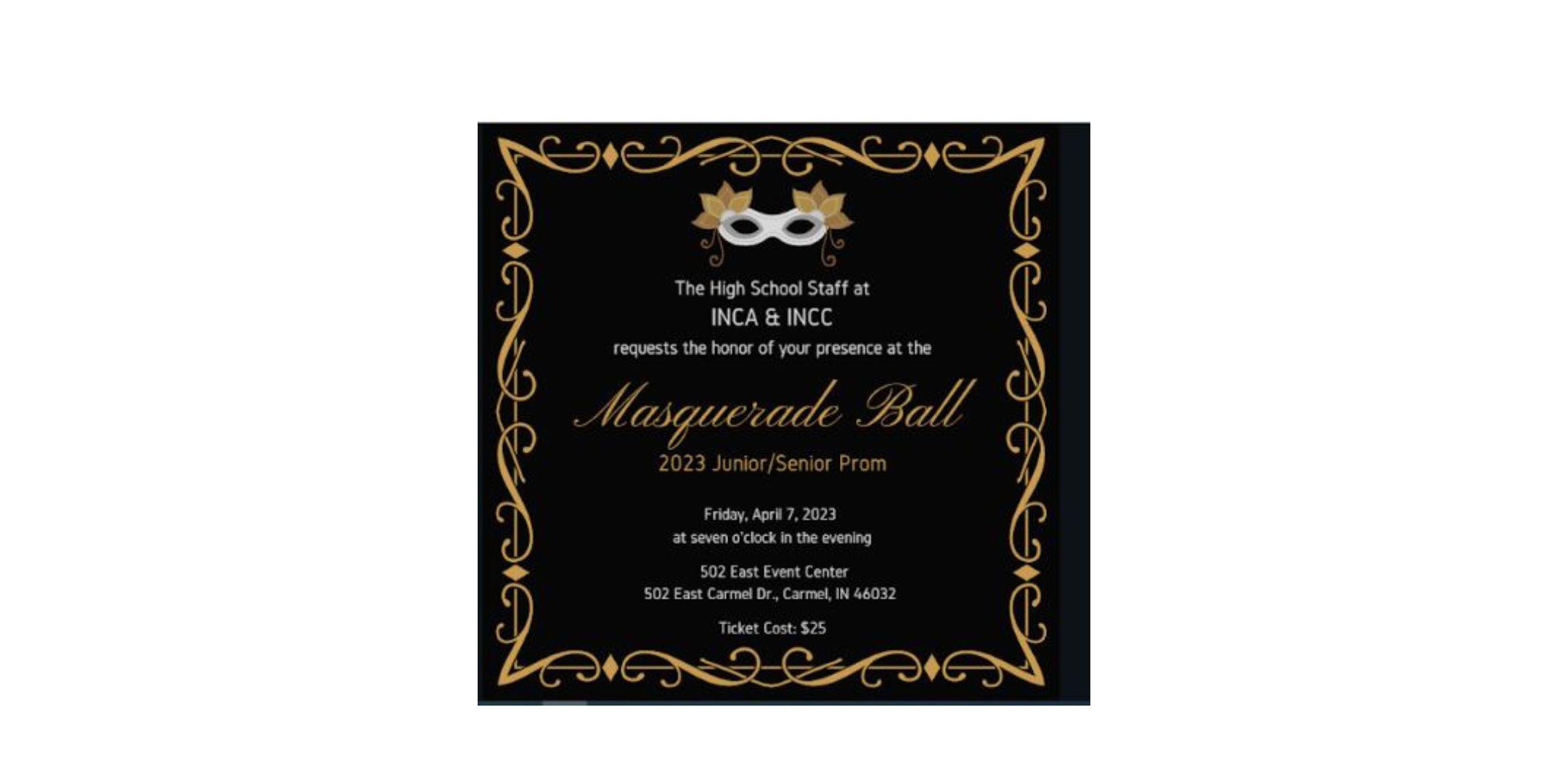 Masquerade Ball 2023 Junior / Senior Prom Tickets, Fri, Apr 7, 2023 at ...