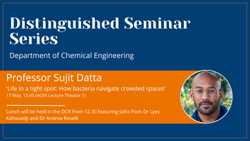 Distinguished Seminar Series: Professor Sujit Datta Tickets, Wed 17 May ...