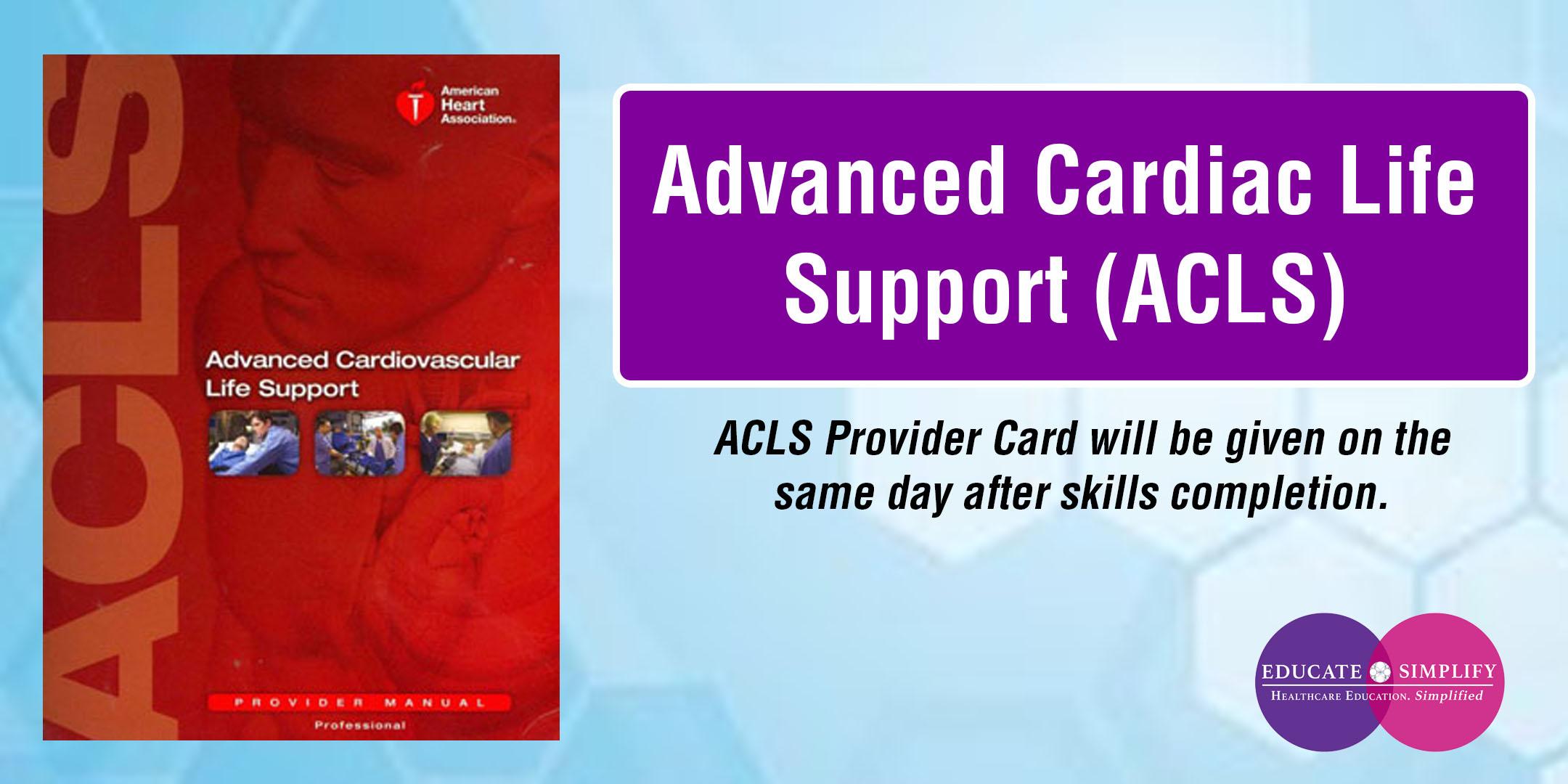 Advanced Cardiac Life Support (ACLS) - 28 APR 2021