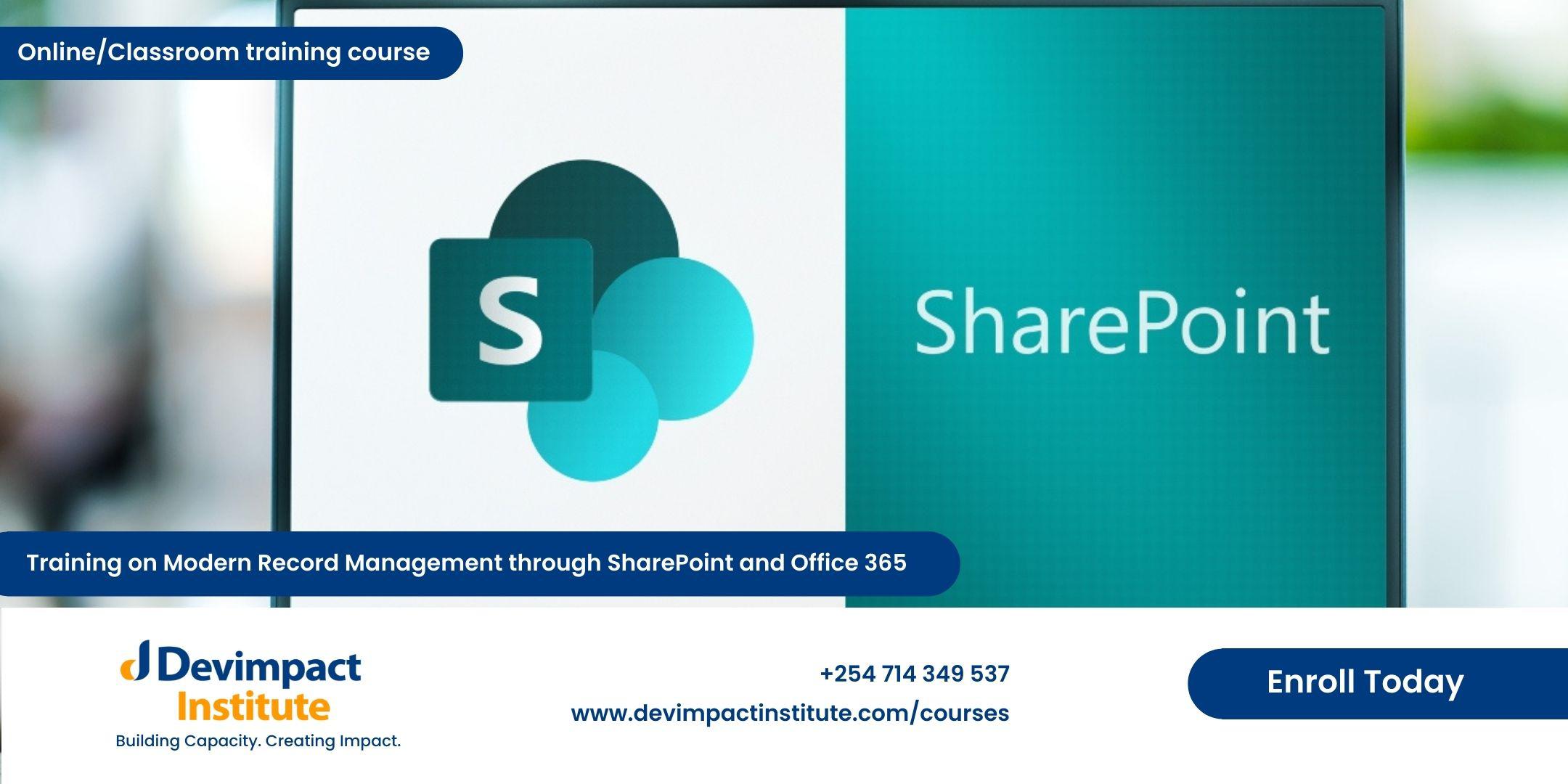 Training on Modern Record Management through SharePoint and Office 365  Tickets, Mon, Jun 12, 2023 at 9:00 AM | Eventbrite