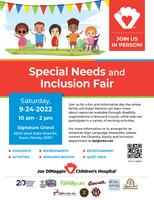 JDCH Special Needs & Inclusion Fair 2023 Tickets, Sat, Sep ...