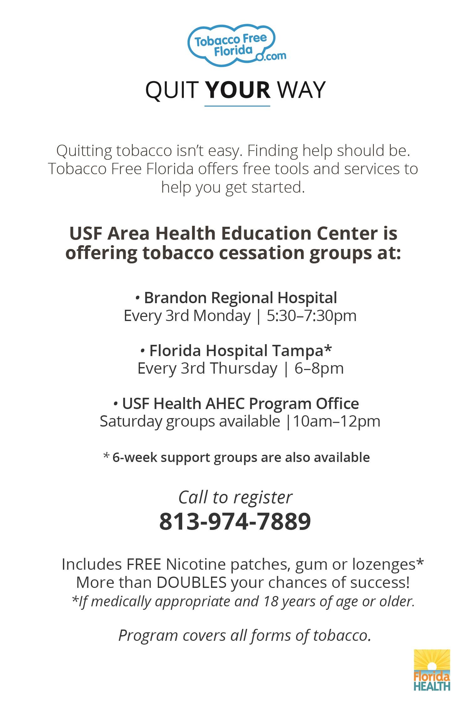 Tobacco Free Florida Tools to Quit Session