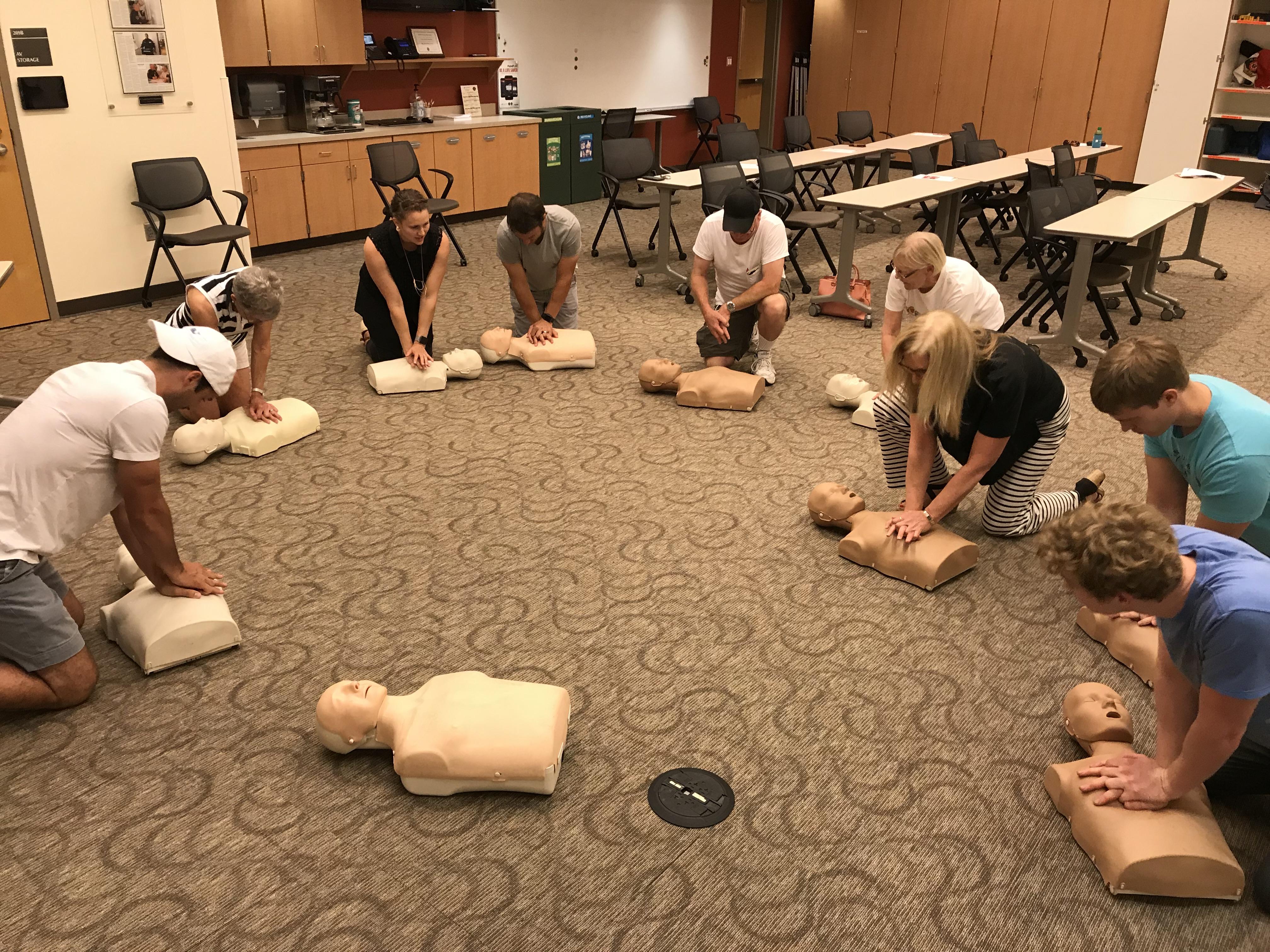 Hands-only CPR training