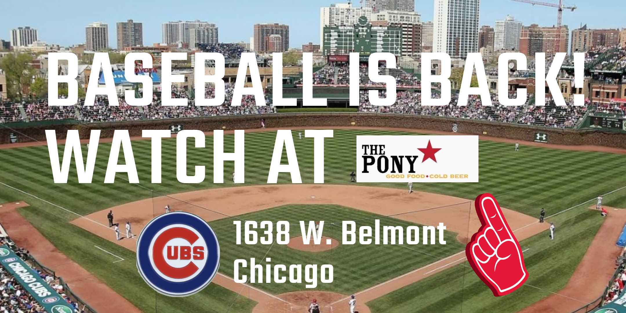CHICAGO CUBS WATCH PARTY AT THE PONY Tickets, Wed, Sep 27, 2023 at 7:00 PM
