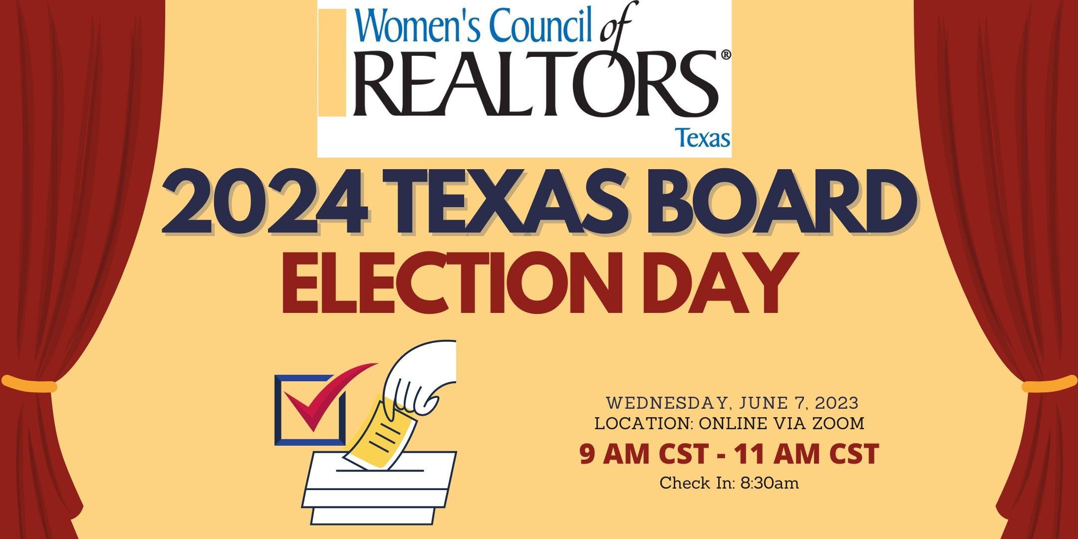 2024 State Board Election Day (Virtual Event) Tickets, Wed, Jun 7, 2023