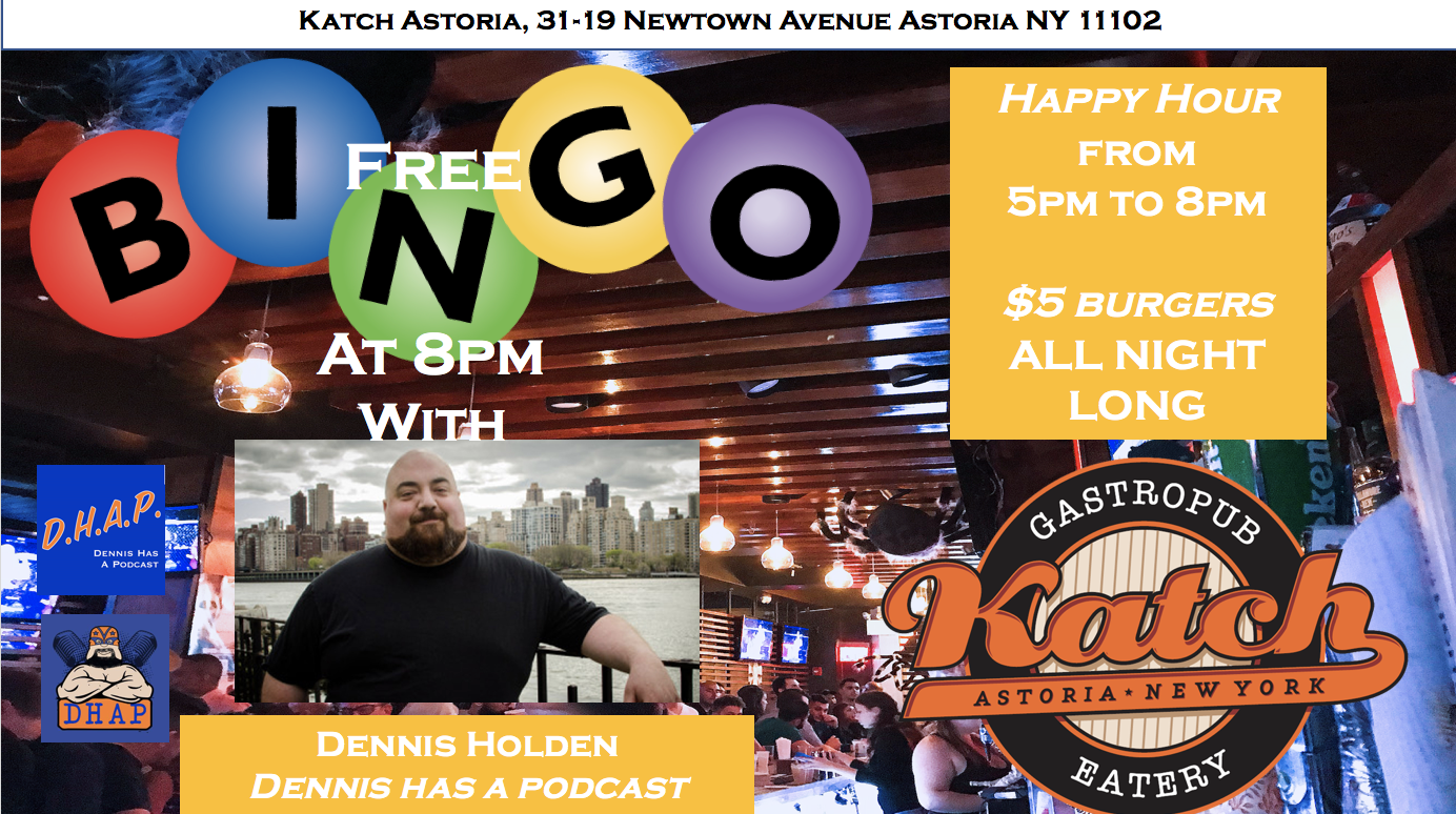 Katch Astoria Free Bingo and $5 Burger Wednesdays 