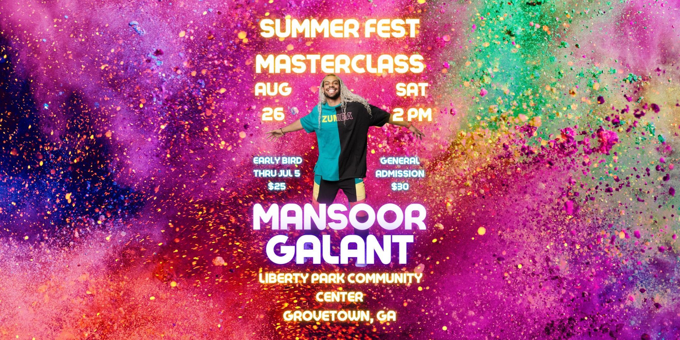 Zumba Summer Fest with ZES Mansoor Galant Tickets, Sat, Aug 26, 2023 at 2:00 PM | Eventbrite